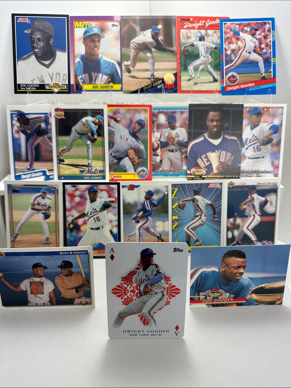 All Aces Dwight “Doc” Gooden in NY Mets Vintage lot of 19
